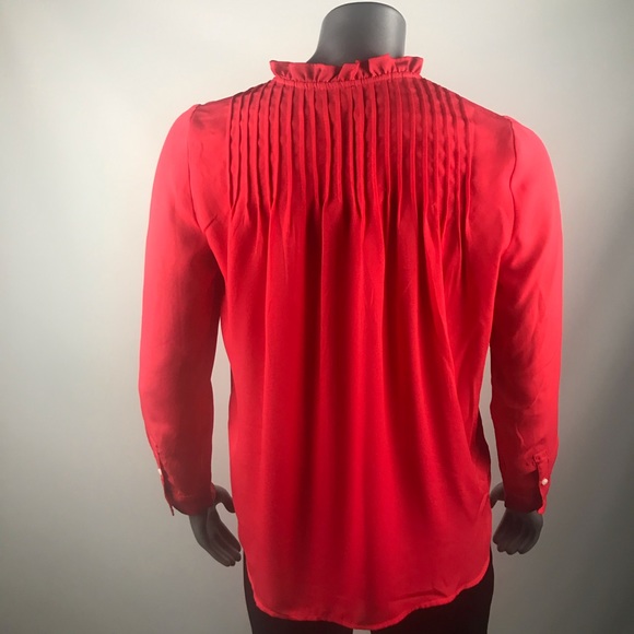 Mercantile J crew Collar Pin-tuck Popover size 6 - Picture 4 of 5